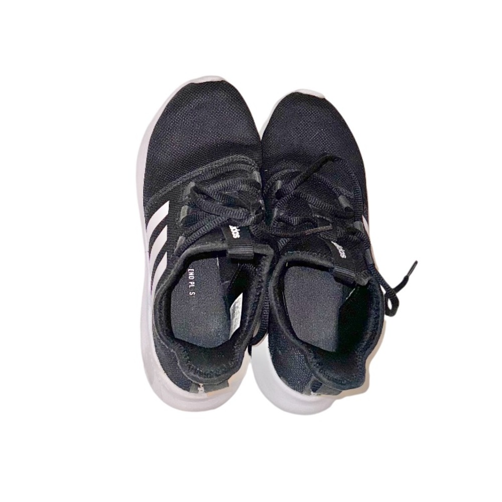 ADIDAS 3 stripes black white Boys tennis shoes size 6 - Picture 6 of 13
